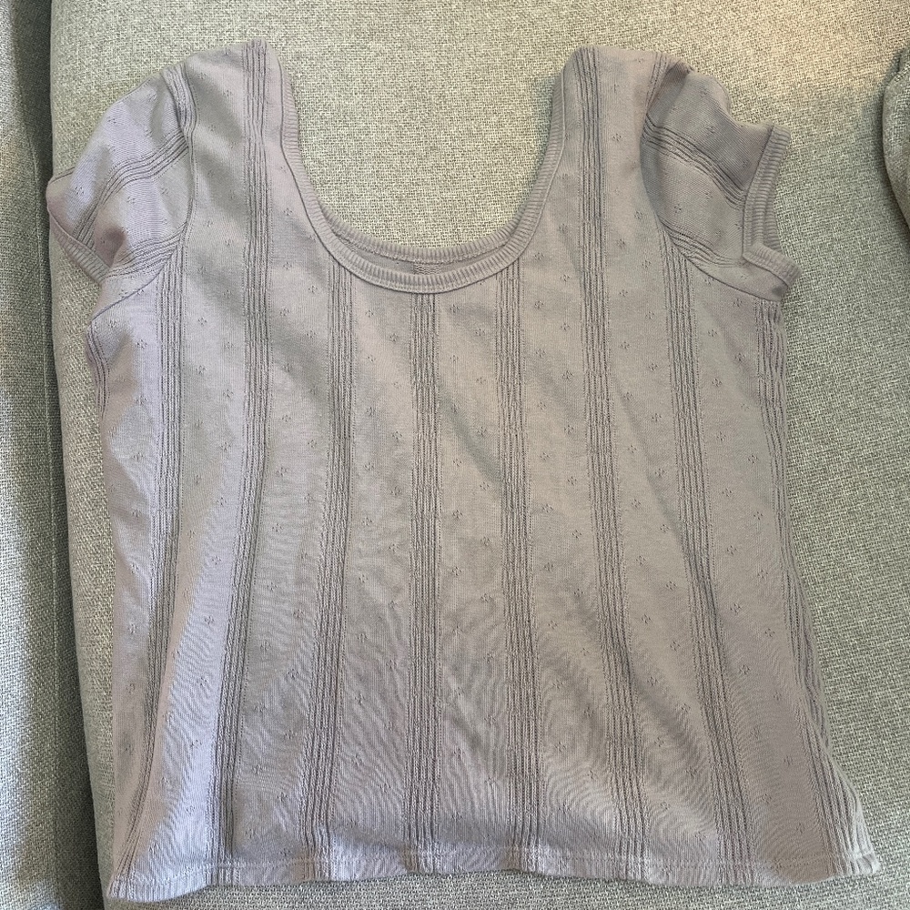 Madewell pointelle t shirt